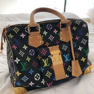 Luis Vuitton Speedy 30 Multi Color,Black